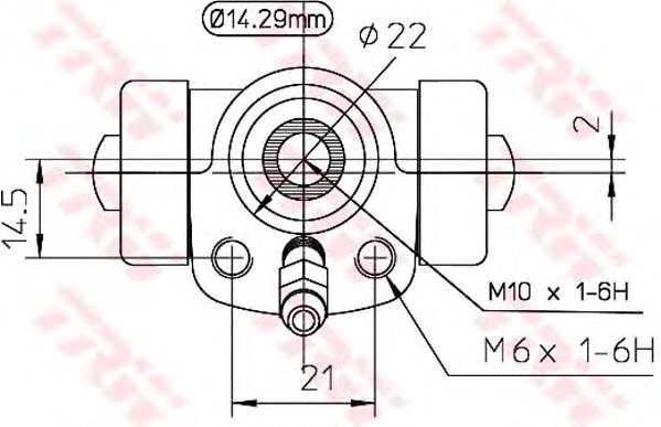 Comprar BWA108 TRW Cilindro de freno de rueda trasera