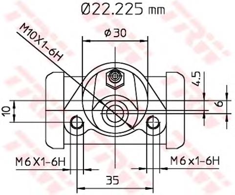 Comprar BWB111 TRW Cilindro de freno de rueda trasera