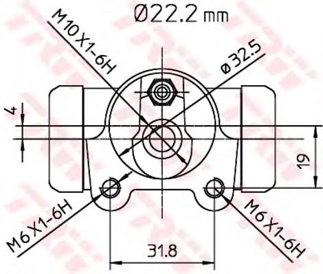 Cilindro de freno de rueda trasera TRW BWH167 precio, desde 33,43 EUR
