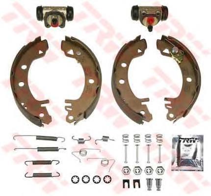 BK1661 TRW Kit frenos, disco de tambor, con cilindros, completo 