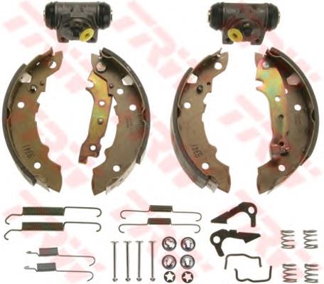 Zapatas de frenos de tambor traseras H68013 Brembo