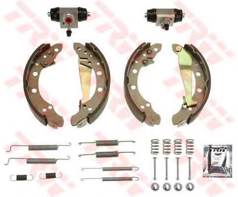 BK1510 TRW Kit frenos, disco de tambor, con cilindros, completo 