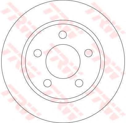 Disco de freno trasero BDA204110 Open Parts