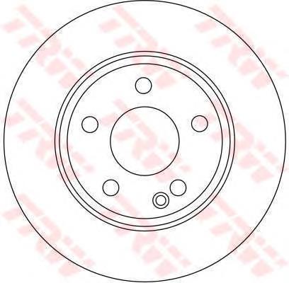 Disco de freno delantero TRW DF4393