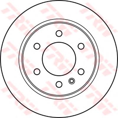 Disco de freno trasero DF4823S TRW