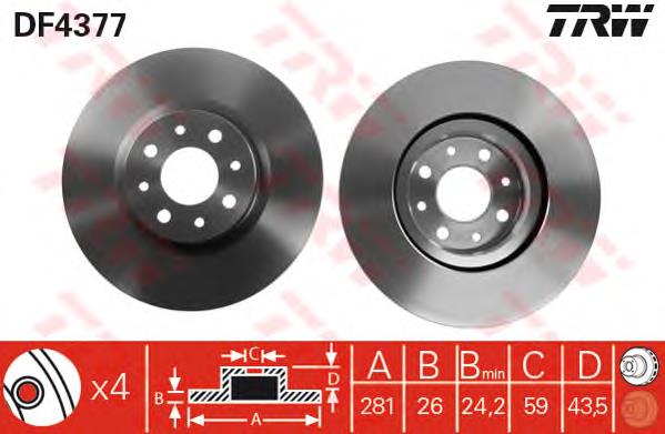 DF4377 TRW Discos