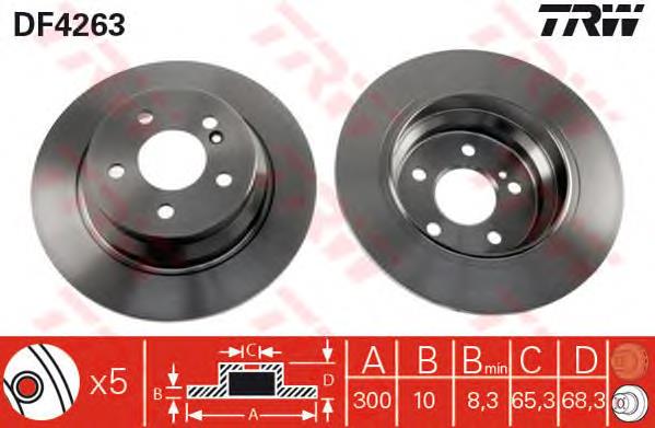 Frenos traseros TRW DF4263
