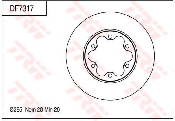 Freno de disco delantero N3302194 Nipparts