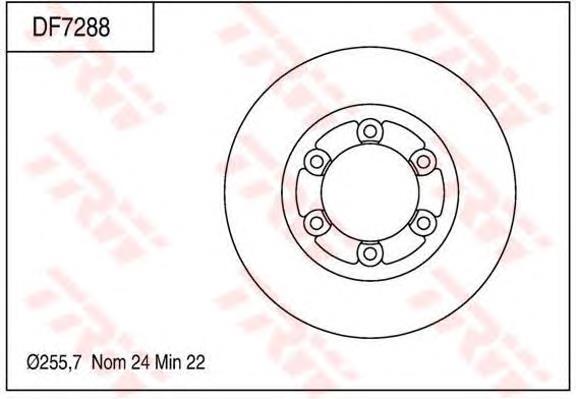 Freno de disco delantero 0K71E33251A Hyundai/Kia