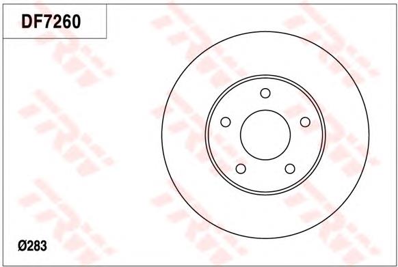 Freno de disco delantero ADN143164 Blue Print