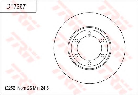 Freno de disco delantero CD7946V Bremsi