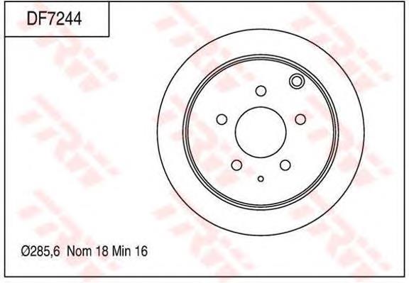 Disco de freno trasero S10H26251A Mazda