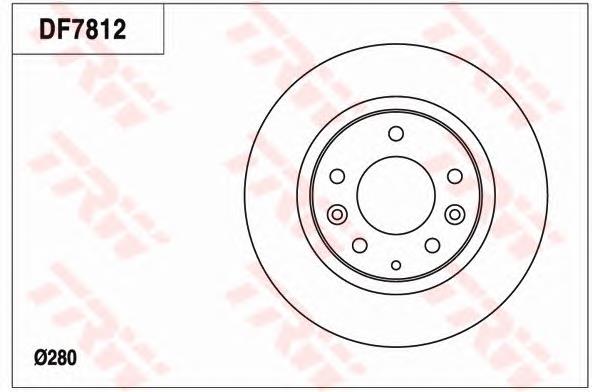 Disco de freno trasero G0YD26251A Mazda