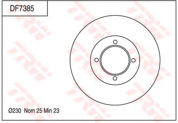 Freno de disco delantero ADT343160 Blue Print