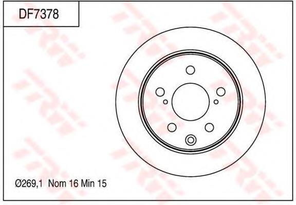 4243130170 Toyota disco de freno trasero