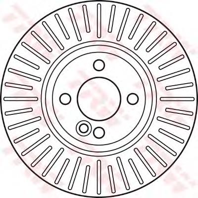Disco de freno delantero TRW DF6010