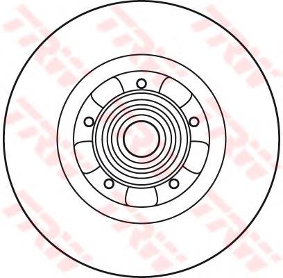 DF6043BS TRW Freno de disco trasero