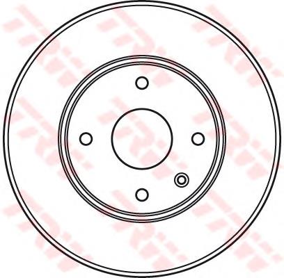Disco de freno delantero TRW DF6031