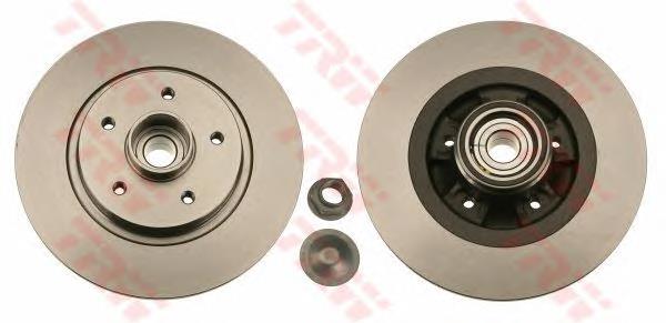 Disco de freno trasero TRW DF6043BS precio, desde 90,35 EUR