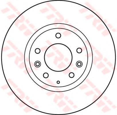 Disco de freno delantero TRW DF4974S