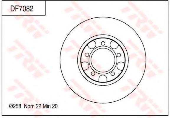 4351230270 Toyota freno de disco delantero