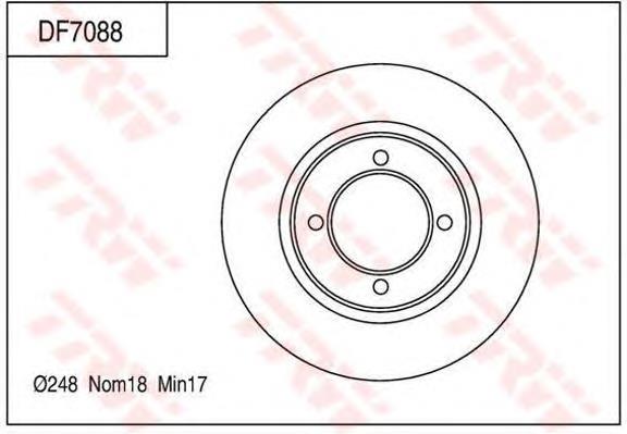 4351222070 Toyota freno de disco delantero