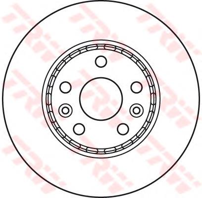 Disco de freno DF6110 TRW