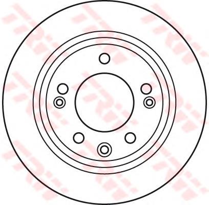 Comprar DF6123 TRW Disco de freno trasero