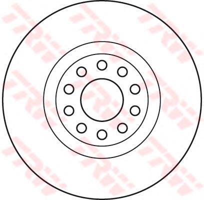Disco de freno delantero TRW DF6060S