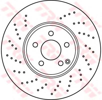 Disco de freno delantero TRW DF6079S