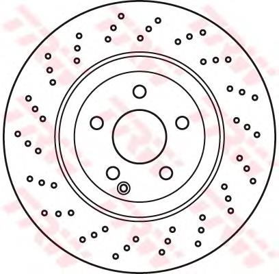 Disco de freno delantero TRW DF6077S