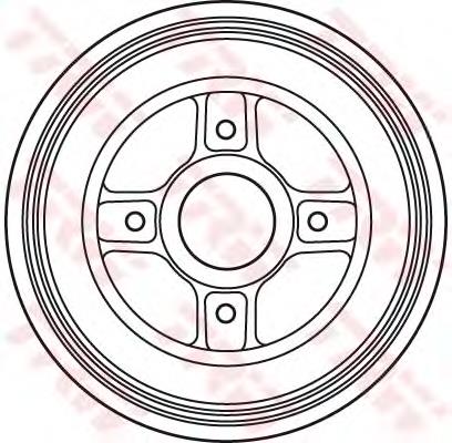 DB4400B TRW freno de tambor trasero