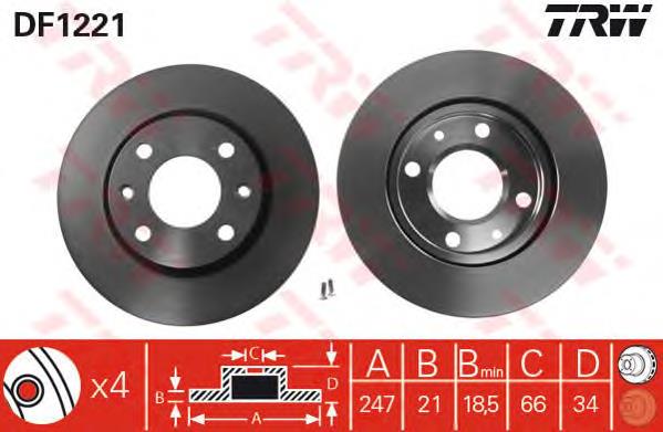 DF1221 TRW Discos