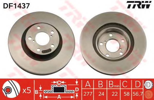 DF1437 TRW Discos
