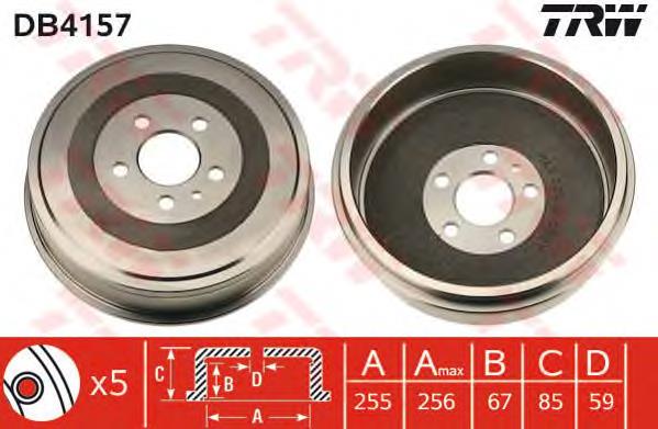 Comprar DB4157 TRW Tambor de freno trasero