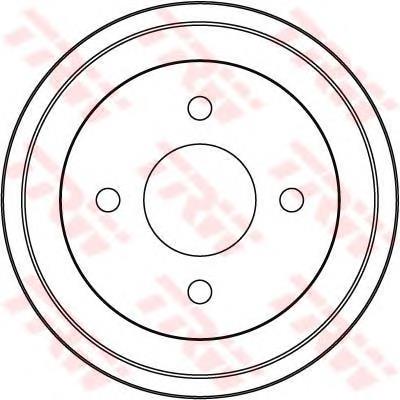 DB4243 TRW freno de tambor trasero