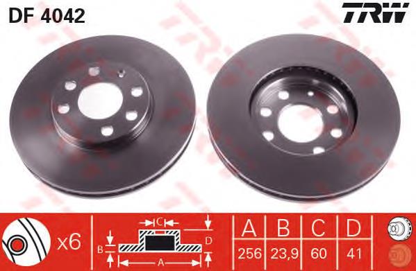 Comprar DF4042 TRW Freno de disco delantero