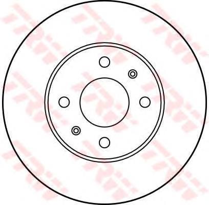 Freno de disco delantero DF3000 TRW