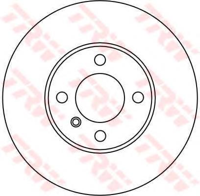 Freno de disco delantero DF1553 TRW