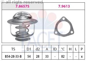 7.8637 Facet termostato, refrigerante