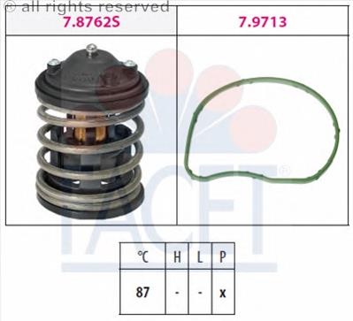 78851 Facet termostato, refrigerante