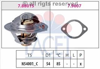 7.8801 Facet termostato, refrigerante