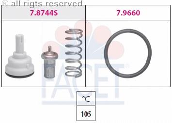 7.8744 Facet termostato, refrigerante