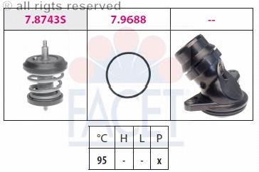 78743K Facet termostato, refrigerante