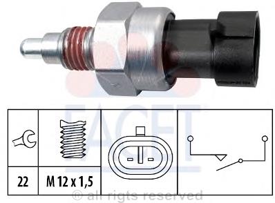 Sensor de marcha atrás 76323 Facet