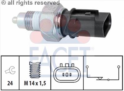 Interruptor piloto de marcha atrás Facet 76327 precio, desde 11,71 EUR