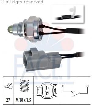 7.6261 Facet interruptor, piloto de marcha atrás