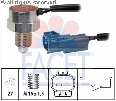 76302 Facet interruptor, piloto de marcha atrás