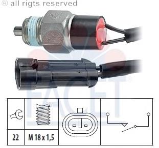 7.6239 Facet interruptor, piloto de marcha atrás