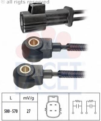 Sensor de detonaciones 93131 Facet